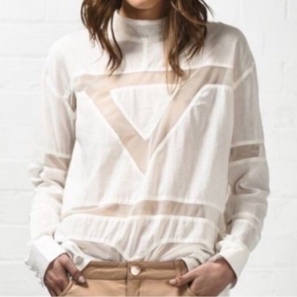 One Teaspoon Cutout Back Long Sleeve Mesh Top Size XS - Picture 12 of 12
